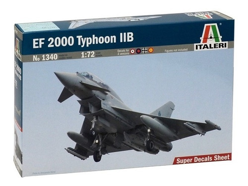 Avion Ef 2000 Typhoon Iib 1340 Escala  1/72 Es Un Armable
