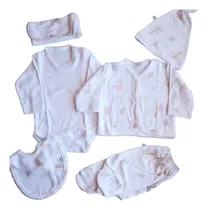 Comprar Ajuar Bebe 6 Piezas Algodon Pima Regalo Babyshower