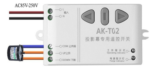 Pantalla De Proyección Del Controlador De Interruptor Remoto