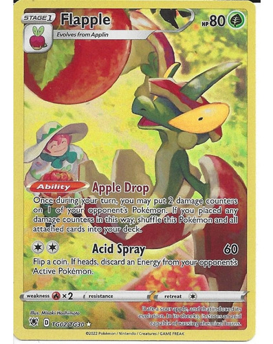 Carta Pokemon Tcg - Flapple - Astral Radiance Tg02/tg30