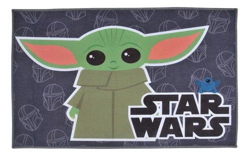 Star Wars Baby Yoda Grogu Alfombras Bajadas  De Cama 56x90 