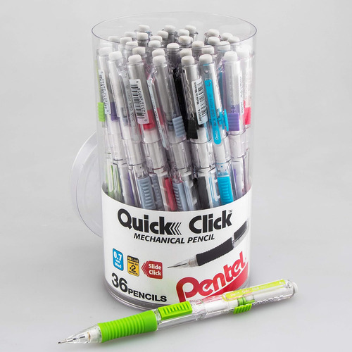 Lápiz Mecánico Quick Click, (0.7 Mm) Línea Mediana, ...
