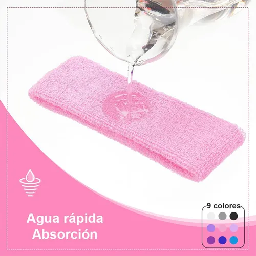 ** Deportiva Banda Cabeza Sudor Diadema Muñequera Elástica