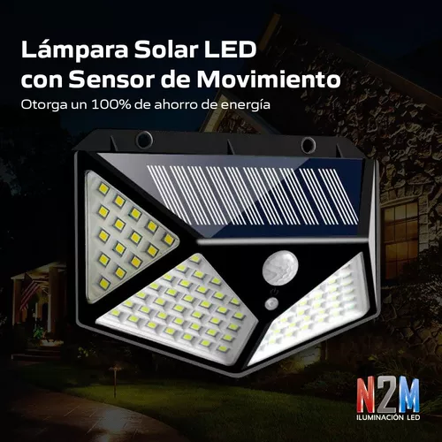 Lámpara solar LED de aplique exterior