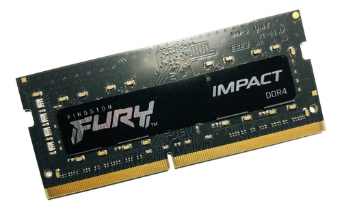 Memoria Ram Fury Impact Ddr4 Negro 8gb Kingston Kf426s15ib/8 (Usado)