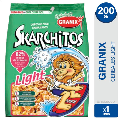 Skarchitos Light Copos Maiz Endulzado Stevia Cereal Granix