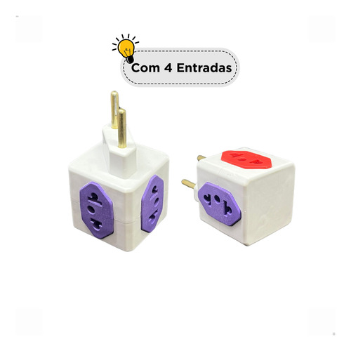 Kit 2 Benjamin Cubo Adaptador $ Entradas 250 Colorido 10a
