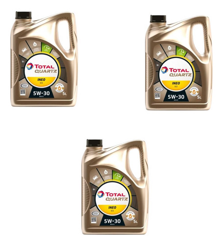 Aceite 5w30 5lts Total Quartz Ineo Ecs Gasolina Diesel X3