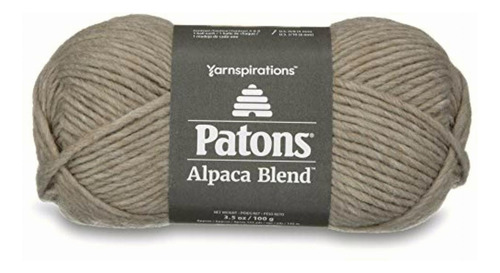 Patons Alpaca Blend Yarn (5) Bulky Gauge 3.5oz Oats Machine