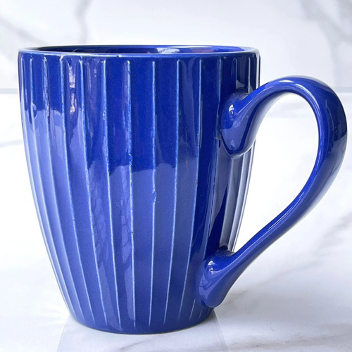 Taza Mug Listrada Azul Cerámica 350ml