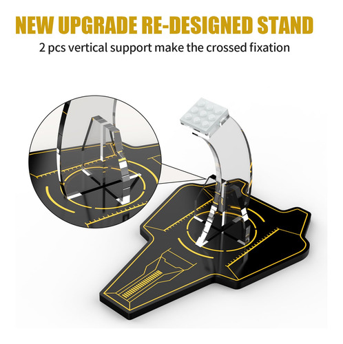 Soporte Acrílico Naocard Para Lego Star Wars N-1