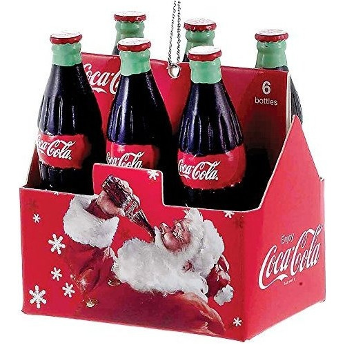 Botella Decorativa Kurt Adler Coca Cola Seis Pack De Botella