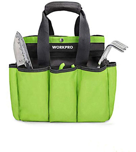 Workpro - Bolsa Para Herramientas De Jardin, Con 8 Bolsillo