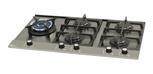 Cooktop 5 Bocas Fischer Platinium Prime Escovado