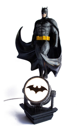 Lampara Batman Dc Comics - 50 Cm  Batiseñal - Pintada A Mano