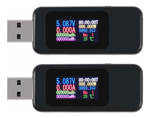 Probador Usb Kws Mx18 10 1 Pantalla Lcd Digital Voltaje