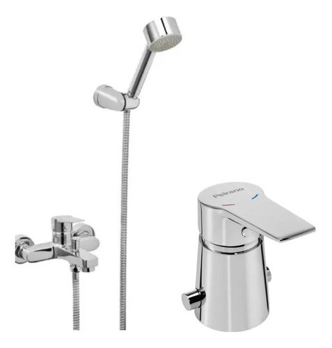 Juego De Grifería Peirano Mora Bidet + Ducha Exterior