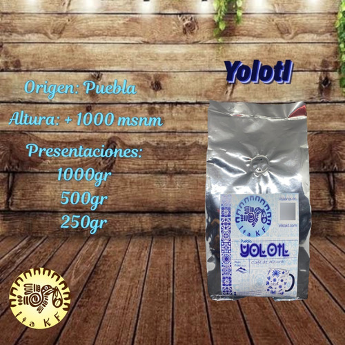 Imagen 4 de 4 de Itakf Yolotl Café De Puebla 1k