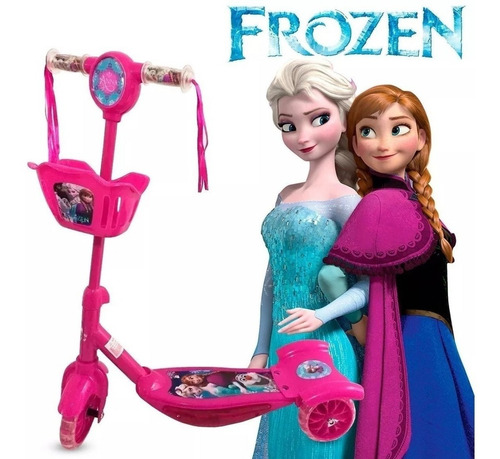 Patinete Musical 3 Rodas Cesta E Luzes Oferta Vários Modelos