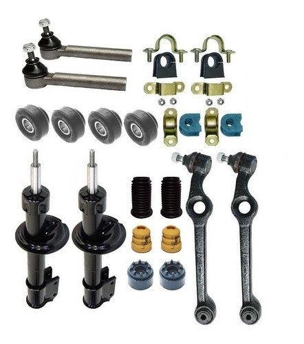 Kit Buchas Suspensão Amortecedor Batente Fiat Uno Fiorino