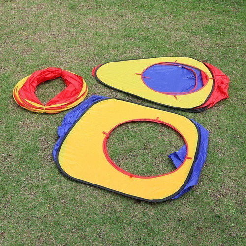 Imagen 7 de 10 de Carpa Infantil Doble Con Túnel Pelotero Grande Colores Atrix