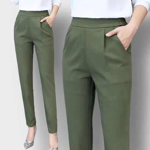Pantalones Deportivos Casuales Con Abertura En La Pantorrill
