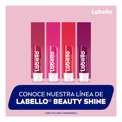 Labello Bálsamo Labial Con Color Fresa 4.8 G