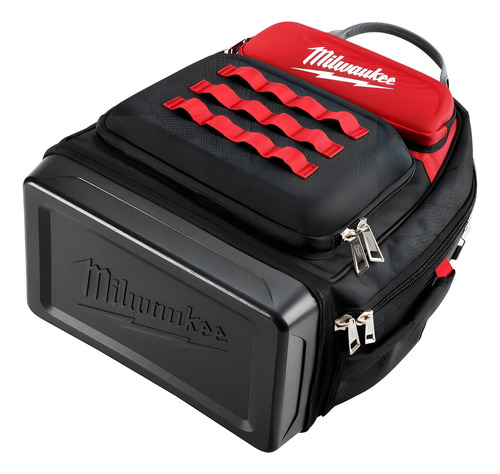 Mochila Milwaukee 48228201 Trabajo Negro/Rojo 1680D.
