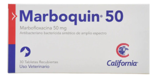 Marboquin 50 (marbofloxacina) Blister X 10 Tabs 