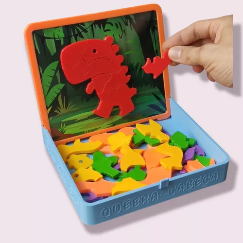 Jogos Infantis Quebra Cabeça Brinquedos Educativo Dinossauro