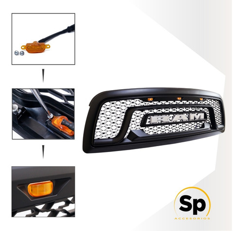 Parrilla Letra Off Road Dodge Ram 1500 2012 Tipo Rebel