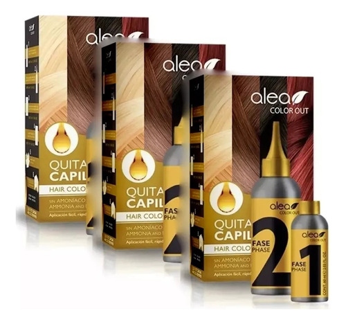 Extractor De Tinte Sin Amoniaco 3 Kits Tipo Color Reverse