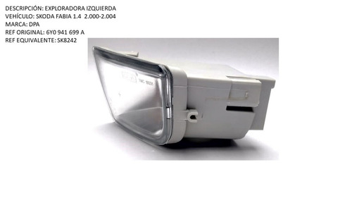 Exploradora Izquierda Skoda Fabia 1.4 2000-2004