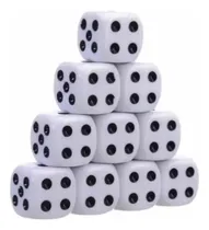 Comprar Pack 50 Dados Blancos 13mm Esquina Redonda, Juego De Dados