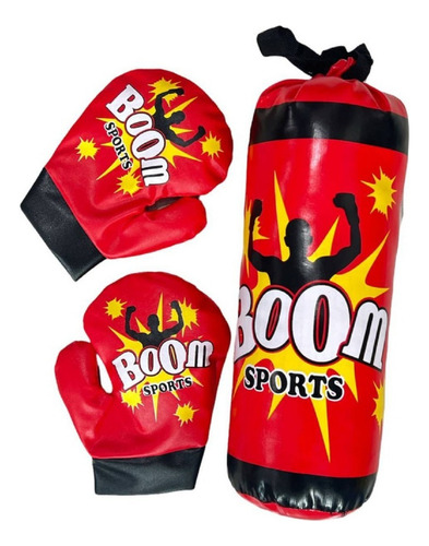 Saco De Boxeo Para Niño + 2 Guantes Kit Boxeo Niños Guantes