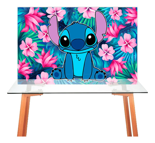 Fondo De Tela Lilo Y Stitch Para Decoración Mesa Cumpleaños