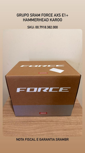 Grupo Sram Force Axs E1 Flat Mount + Hammerhead Karoo