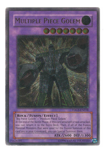 Yugioh Multiple Piece Golem Ultimate Unl Played Tdgs-en038