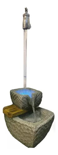 comprar Fuente De Agua Gigante Canilla 80cm Cascada Cuencos Zn 