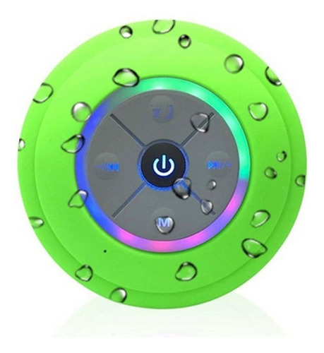 Altavoz Bluetooth Impermeable Portátil Micro Bocina Luz Led