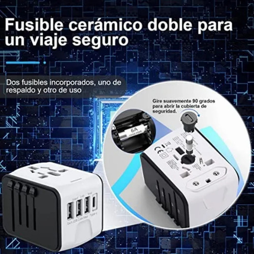 Enchufe Adaptador De Viaje Universal Todo En Uno Internation
