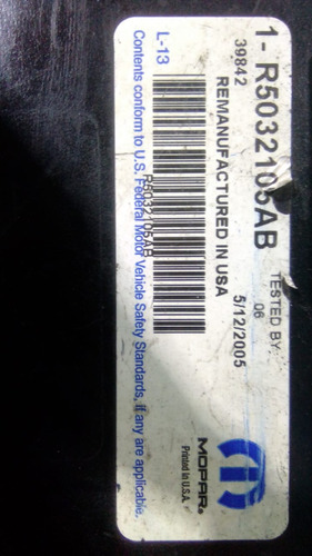 Computadora Dodge Ram 5.9l 2000, 1- R5032105ab (Usado)