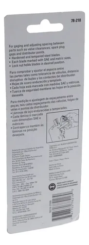 Calibrador De Bujías Y Válvulas Go-no-go Stanley 78-218