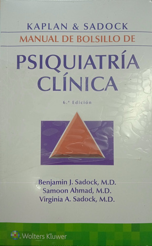 Psiquiatría Clínica Manual De Bolsillo (nuevo) Kaplan Sadock