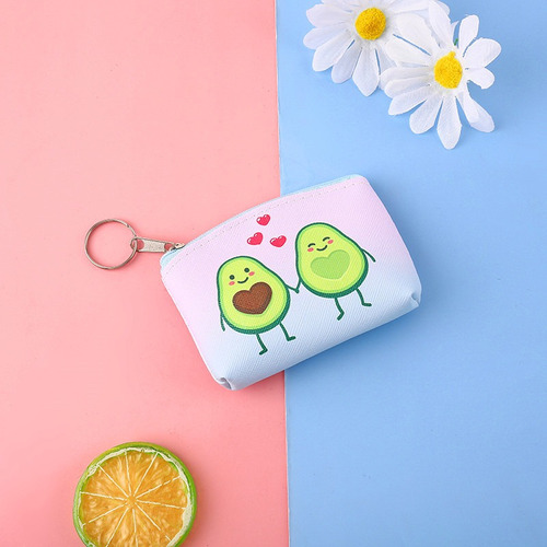 Monedero Cremallera De Aguacate Love Mujer Pequeño