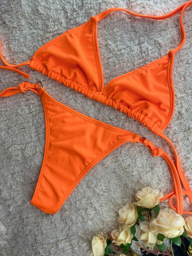 Bikini Triangulo Con Tiras Y Colaless