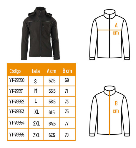 Chaqueta Softshell Obsidian Con Capucha - Yato