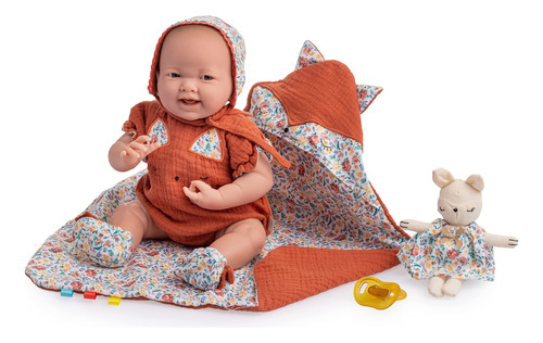 Jc Toys - Colección La Newborn Nature| Muñeca Bebé De Cu.