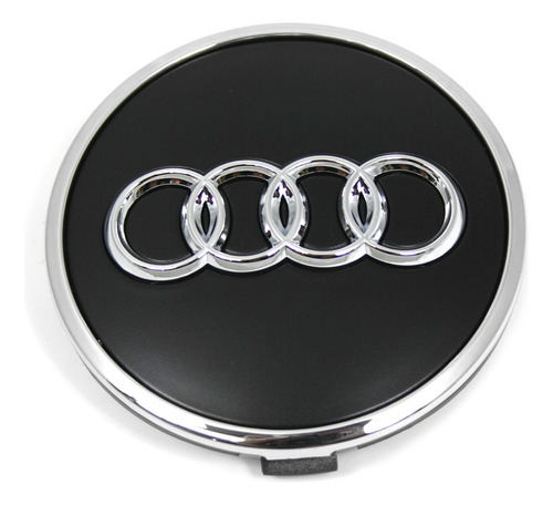 Tapas De Aro Audi Negro 6,9cm Originales  