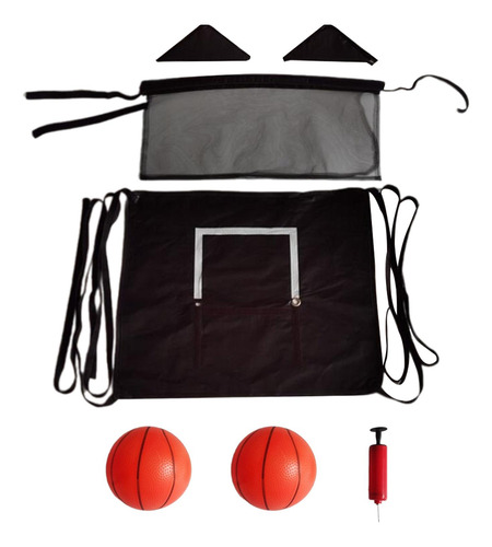 Aro De Baloncesto Para Trampolín Con Cuerdas De 2 Bolas